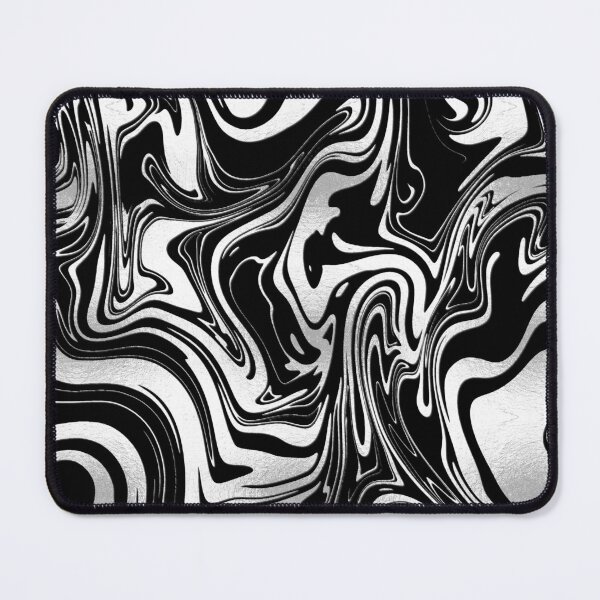 Item preview, Silver swirls with black and white designed and sold by FGCART.