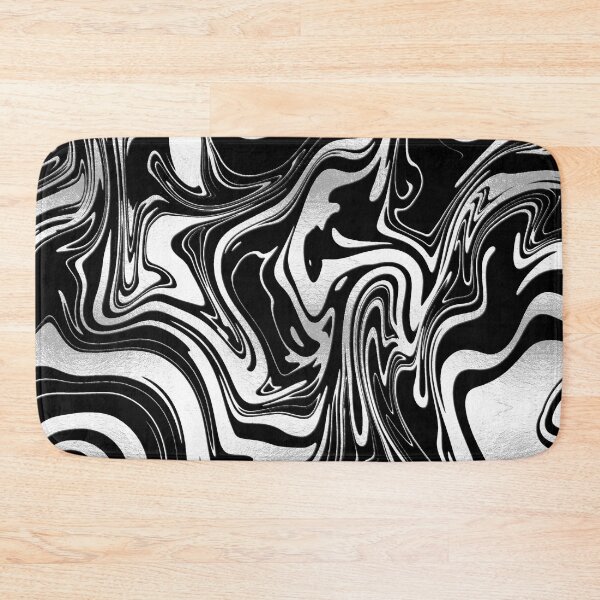 Item preview, Silver swirls with black and white designed and sold by FGCART.