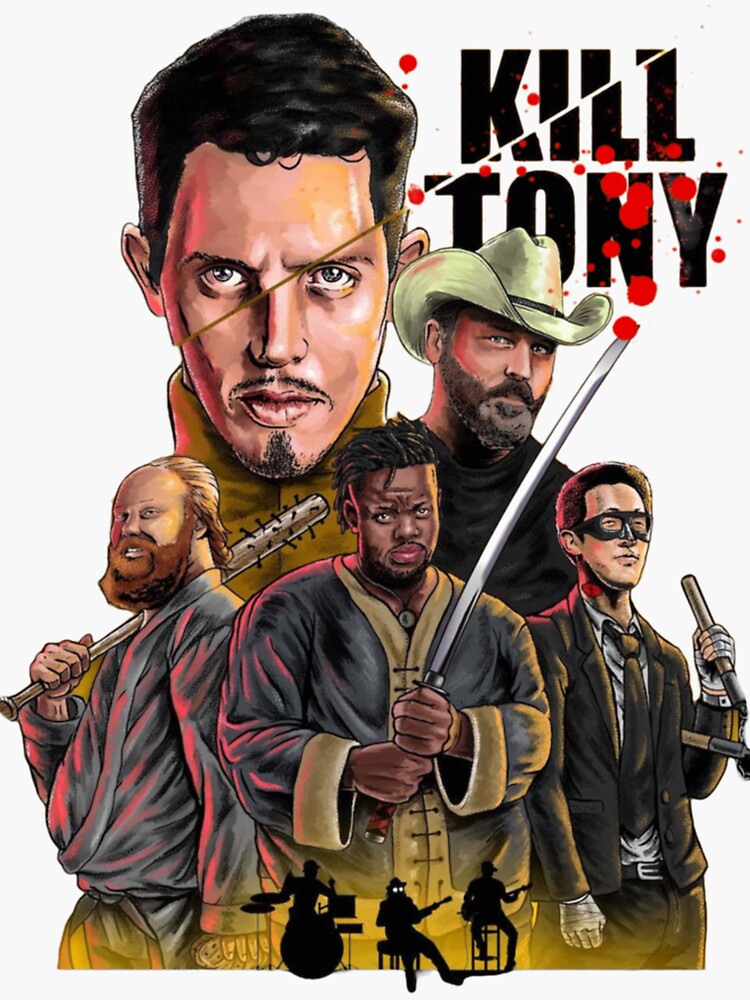 "Kill Tony " Sticker for Sale by ElectaBorer Redbubble