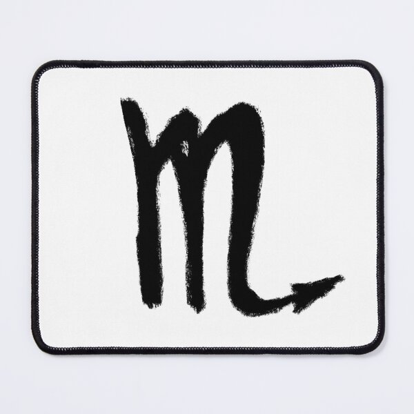 Item preview, Scorpio Zodiac Symbol, black hand drawn designed and sold by badlydrawnbabe.
