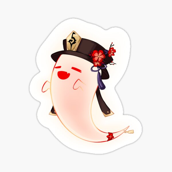 Hu Tao Motion Sticker, BYEBYEKAWAII