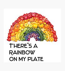 rainbow on my plate - fruits and vegetables Photographic Print
