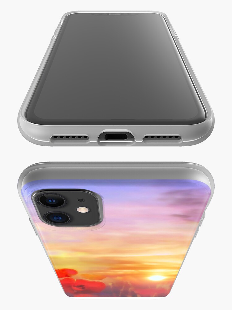 Alternate view of Landscape of dreaming Poppies iPhone Case & Cover