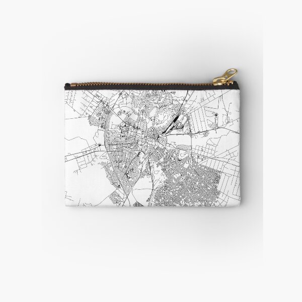 Item preview, Bloemfontein White Map designed and sold by multiplicitymap.