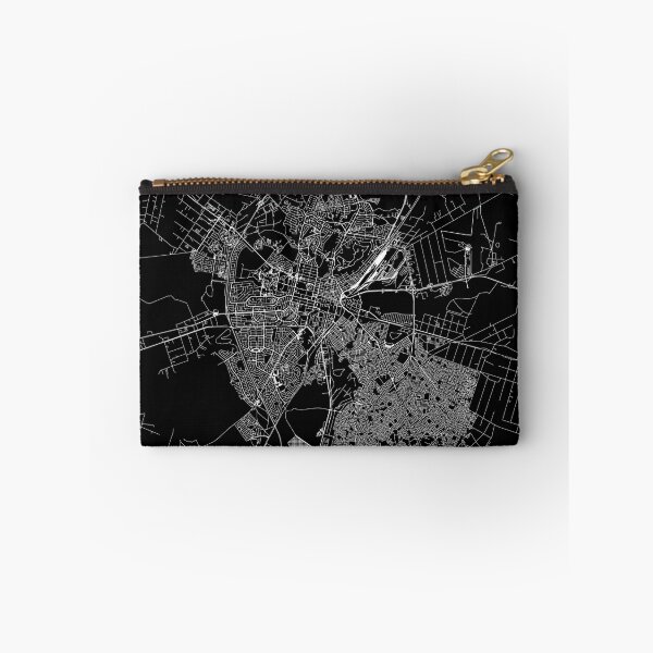 Item preview, Bloemfontein Black Map designed and sold by multiplicitymap.