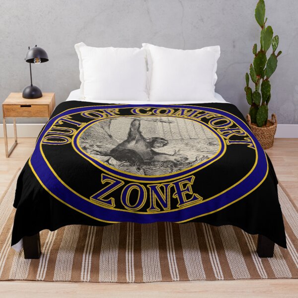 Item preview, 'Out of Comfort Zone' Old Book Chimpanzee and Bunny - Funny Quotes Designs for T-shirts, stickers and other accessories. designed and sold by Ridiculam Toga.