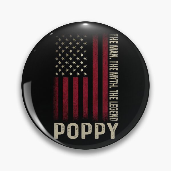 Item preview, Poppy The Man. The Myth. The Legend. Funny Grandpa Grandfather ift designed and sold by Simeon	 Dorelus.