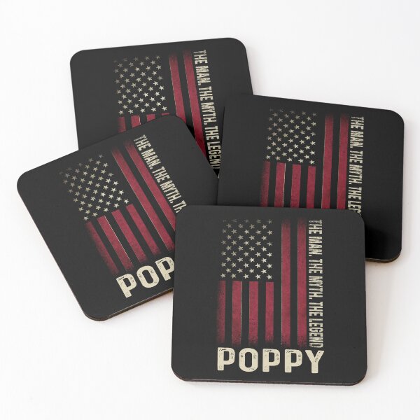 Item preview, Poppy The Man. The Myth. The Legend. Funny Grandpa Grandfather ift designed and sold by Simeon	 Dorelus.