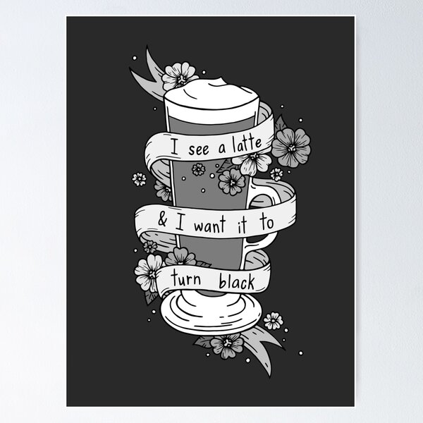 Item preview, I See A Latte... Coffee Illustration designed and sold by bblane.