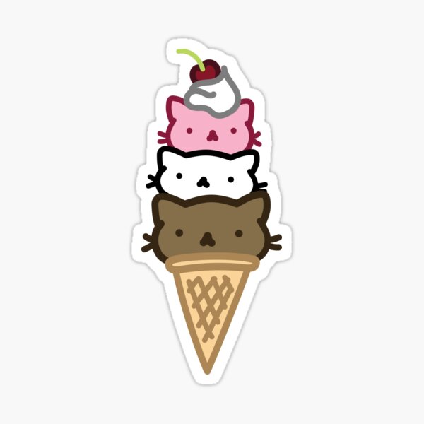Marshmallow Bean: We are three scoops of friendship Sticker