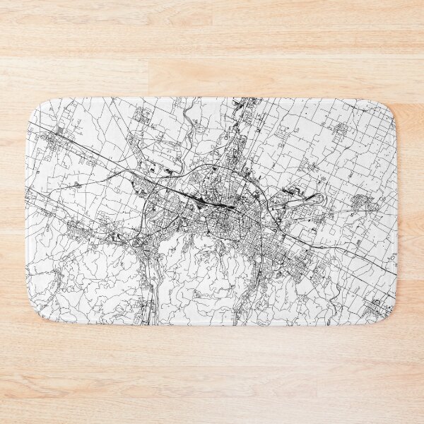 Item preview, Bologna White Map designed and sold by multiplicitymap.