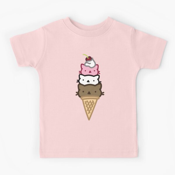 Cat Kids T Shirts Redbubble - pusheen ice cream shirt roblox