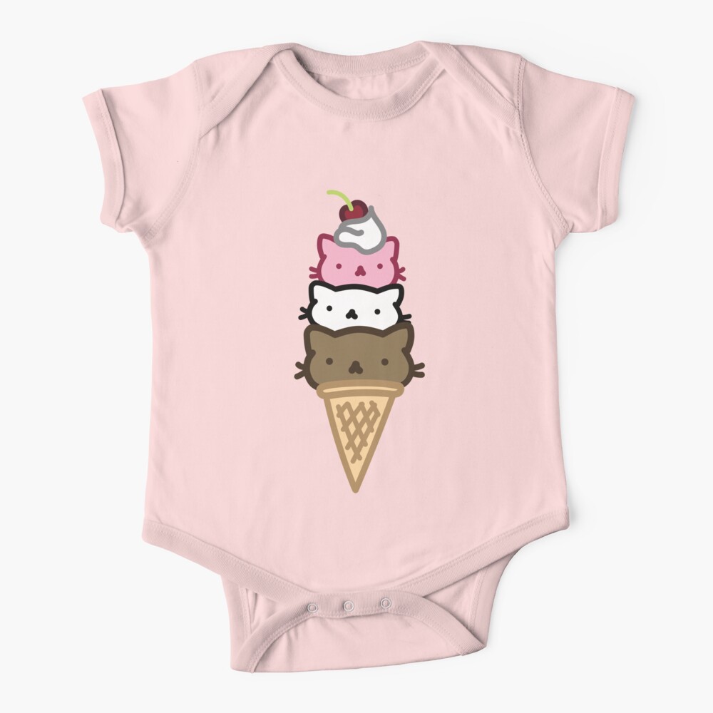 Marshmallow Bean: We are three scoops of friendship Baby One-Piece