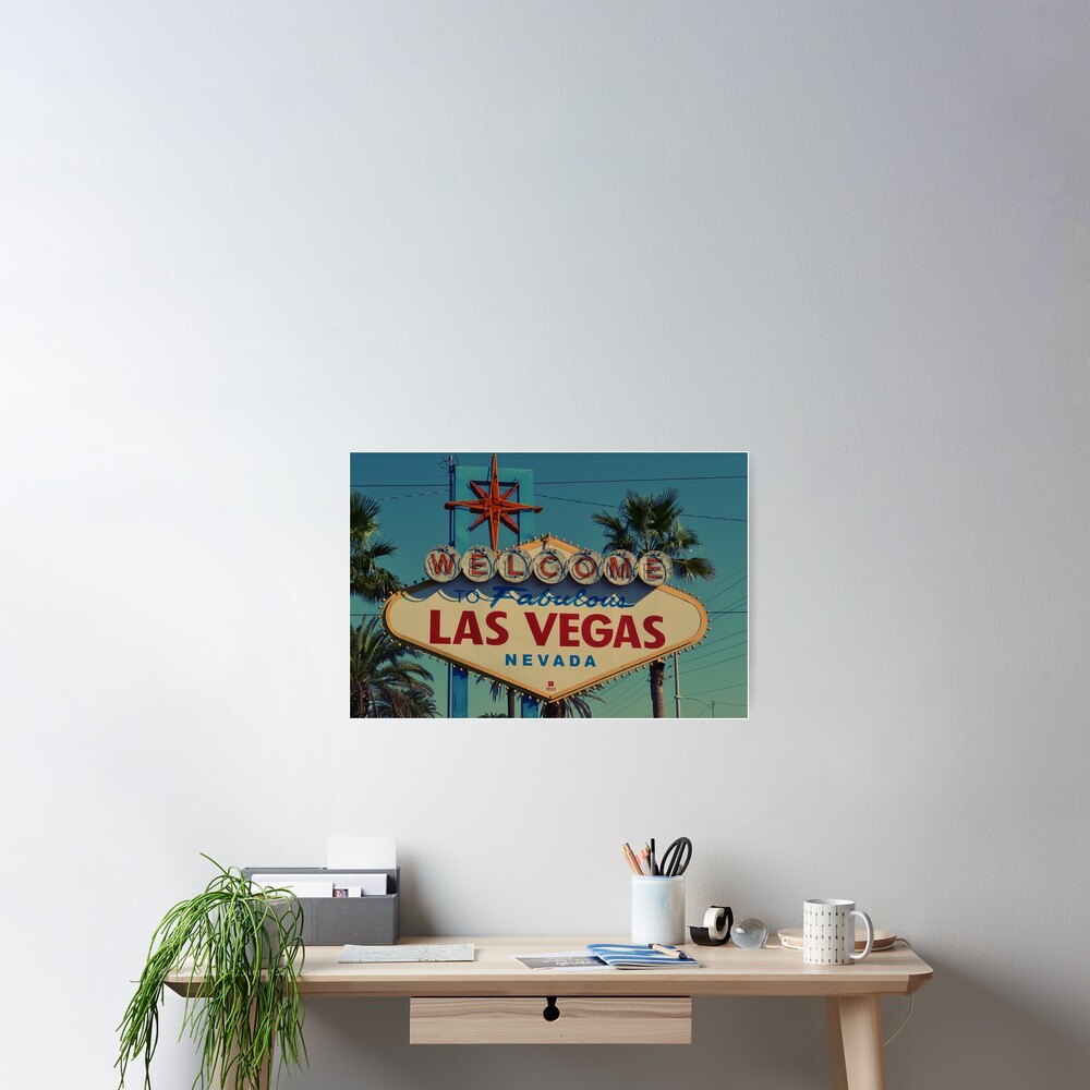"LAS VEGAS" Poster by Frogmuse Redbubble