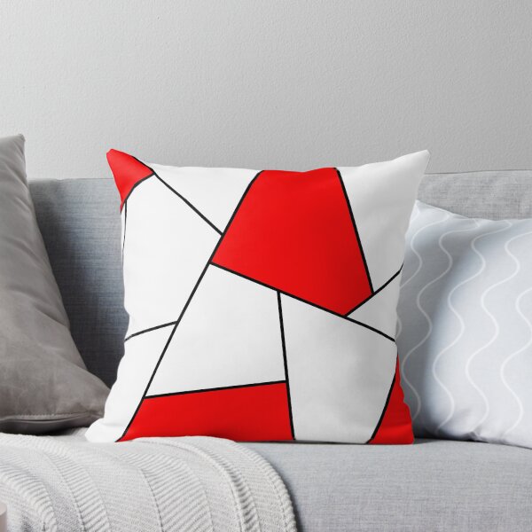 Item preview, Geometric abstract - red, white and black. designed and sold by K.S ART.