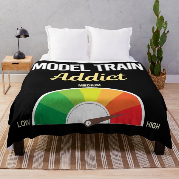 Item preview, Addict Model Train Trains Railroad Railway designed and sold by PriscillaHerna.