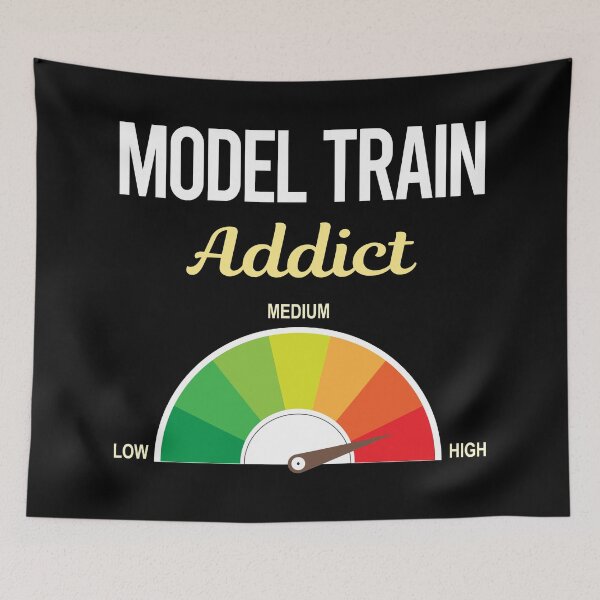 Item preview, Addict Model Train Trains Railroad Railway designed and sold by PriscillaHerna.