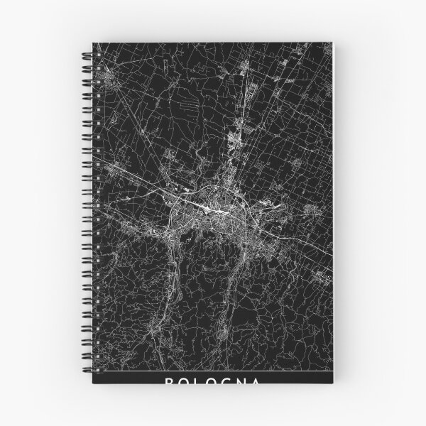 Item preview, Bologna Black Map designed and sold by multiplicitymap.