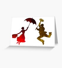Couple Inspired Silhouette Greeting Card