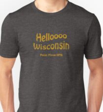 Hello Wisconsin vintage Unisex T-Shirt