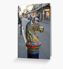Horse Hitch Greeting Card