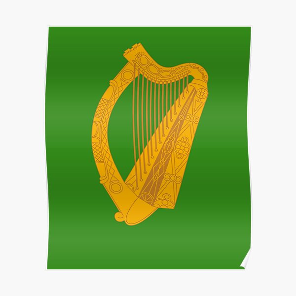 Irish harp Poster