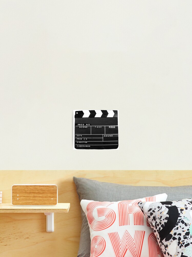 Vintage clapper board Movie Film Tv cinema video  Photographic Print for  Sale by Vision4art by Conway