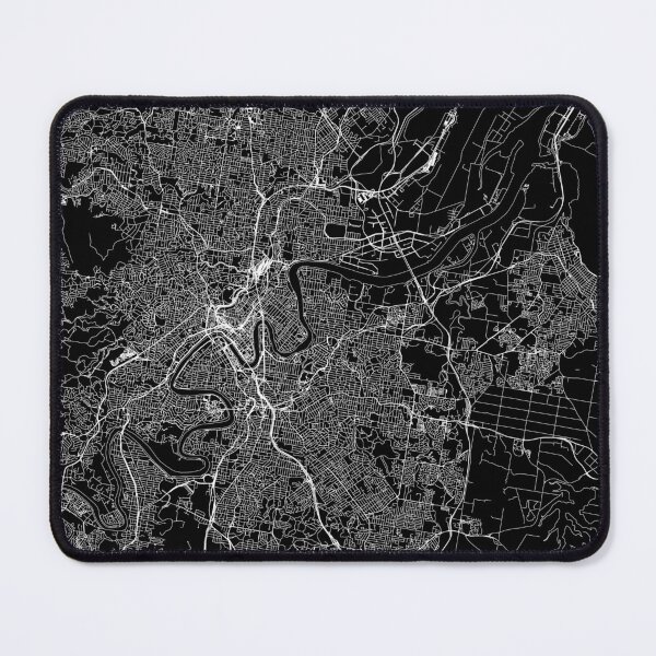 Item preview, Brisbane Black Map designed and sold by multiplicitymap.