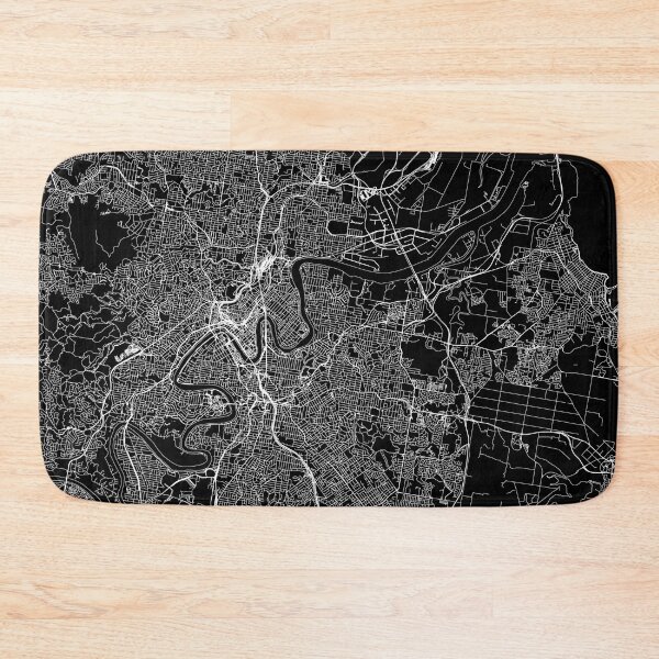 Item preview, Brisbane Black Map designed and sold by multiplicitymap.