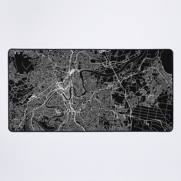 Item preview, Brisbane Black Map designed and sold by multiplicitymap.