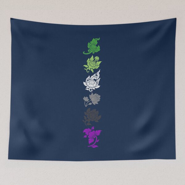 Item preview, Asian Flower Art Aro Ace. Aroace Pride   designed and sold by PerryPacil.