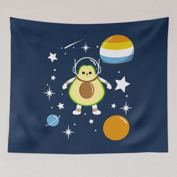 Item preview, Avocado Astronaut Aroace Pride   designed and sold by PerryPacil.