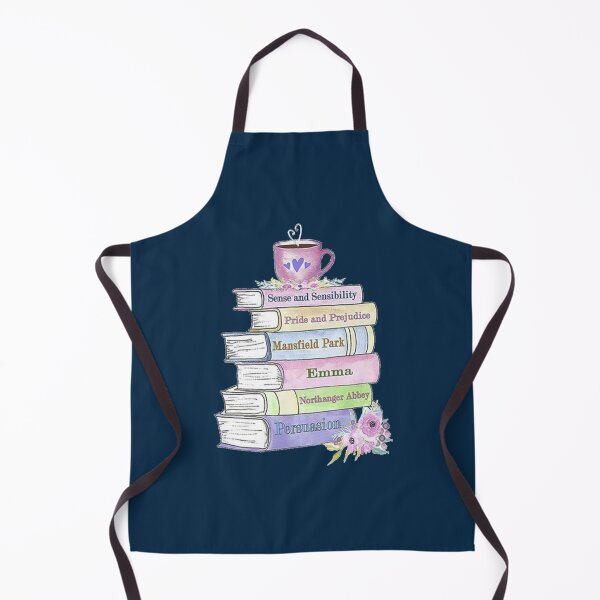 Item preview, Jane Austen Book Stack Pride and Prejudice Literary Quotes Book Club    designed and sold by KitCronk.