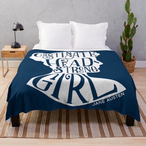 Item preview, Obstinate, Headstrong Girl Pride and Prejudice Jane Austen Quote Design designed and sold by KitCronk.