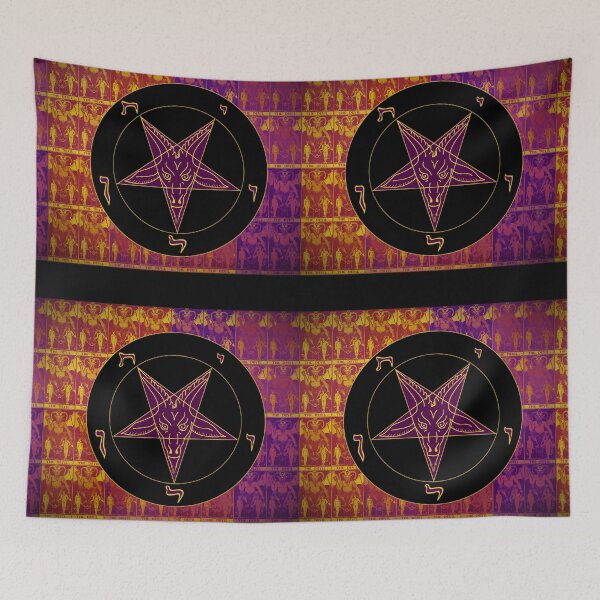 Item preview, psychedelic baphomet designed and sold by weirdove.