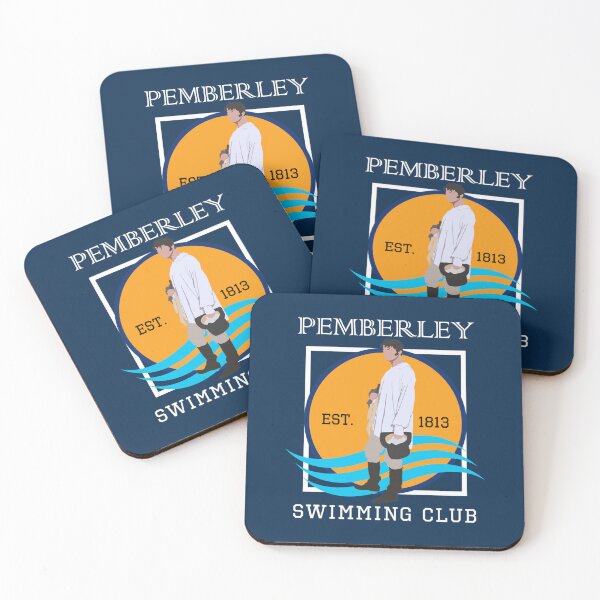 Item preview, Pemberley Swimming Club Est. 1813 - Pride and Prejudice WHITE   designed and sold by KitCronk.