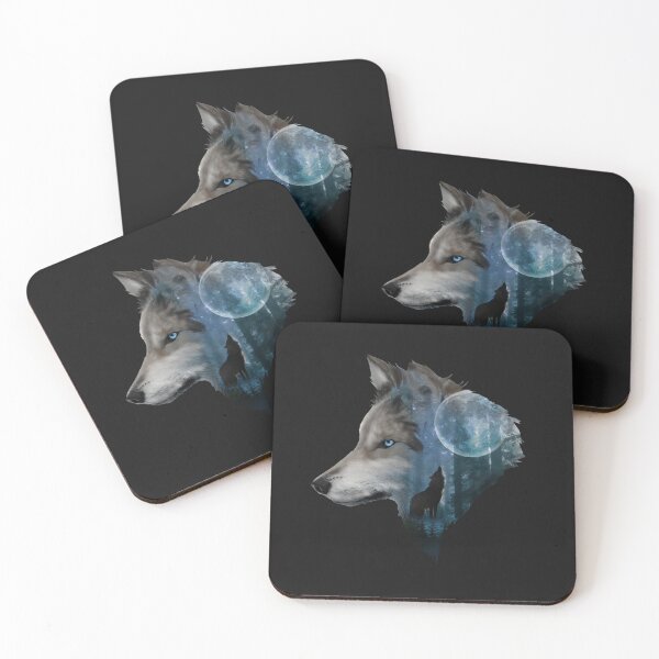 Item preview, Wolf Paint Howling Wolf at Forest Gifts designed and sold by Barnissim.