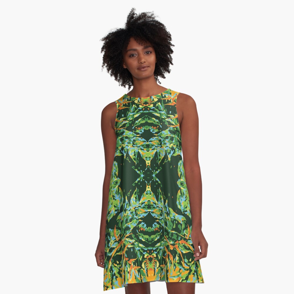 Tropic Totem A-Line Dress