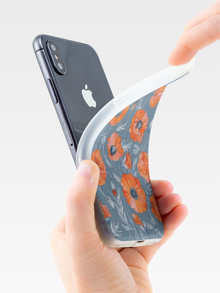 Alternate view of Poppies Floral Botanical art iPhone Case & Cover