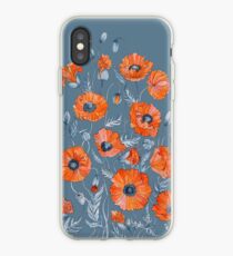 Poppies Floral Botanical art iPhone Case