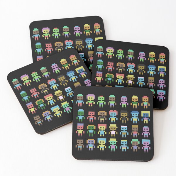 Item preview, 8 bit cute game characters retro design designed and sold by Glucka.