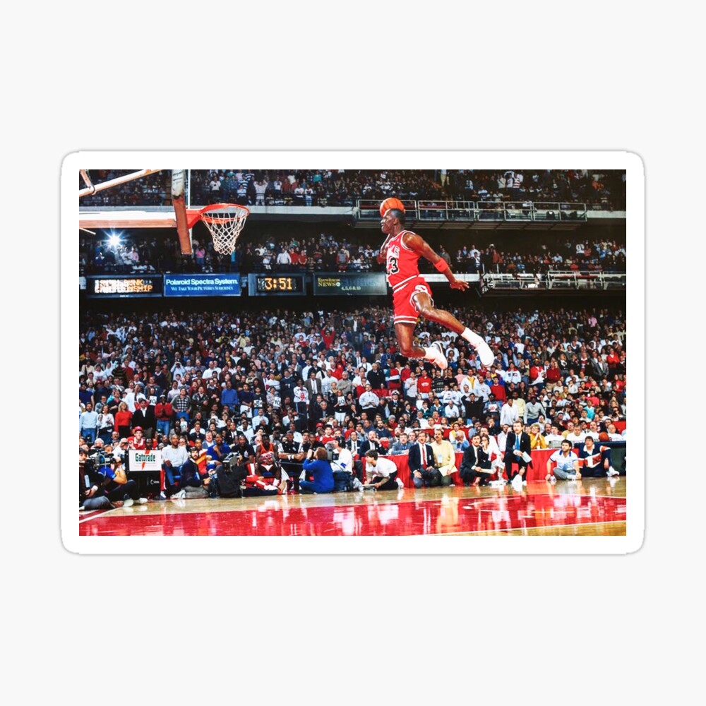 Flying Jordan Poster for Sale by WayneWatts | Redbubble