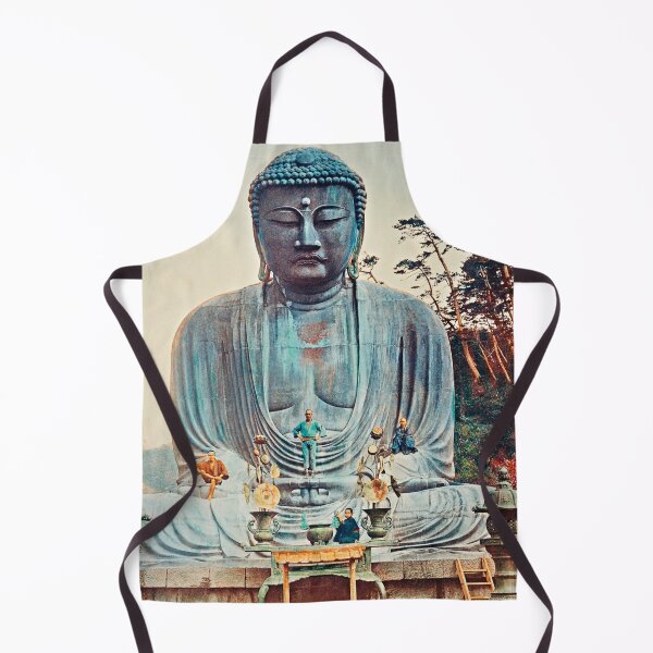 Item preview, The Bronze Buddha at Kamakura, hand–colored albumen silver print from Japan. designed and sold by JapaneseArtShop.