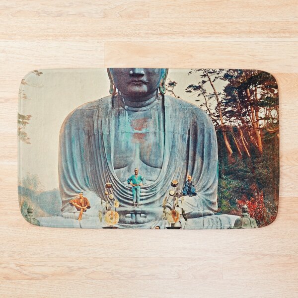 Item preview, The Bronze Buddha at Kamakura, hand–colored albumen silver print from Japan. designed and sold by JapaneseArtShop.