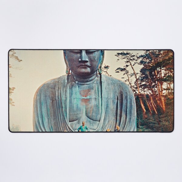 Item preview, The Bronze Buddha at Kamakura, hand–colored albumen silver print from Japan. designed and sold by JapaneseArtShop.
