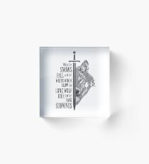 pack survives Acrylic Block