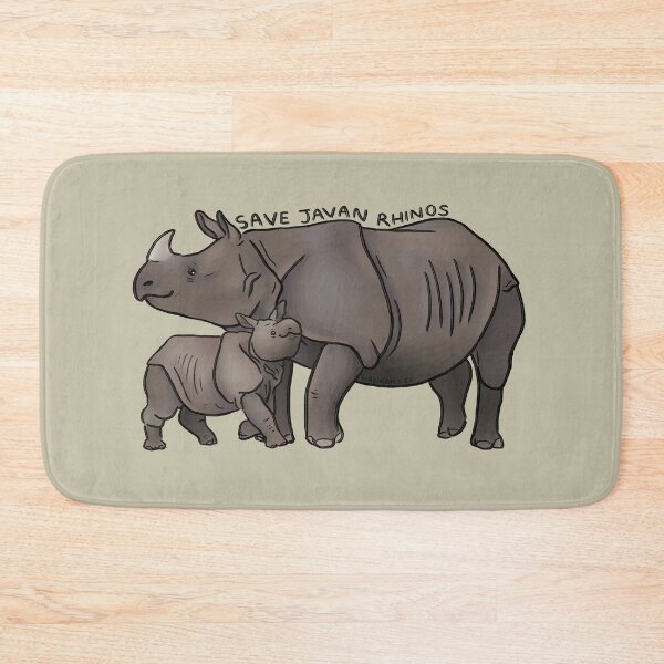 Item preview, Save Javan Rhinos designed and sold by PinkRhino24.