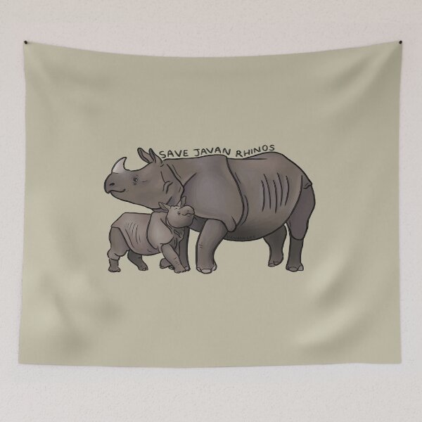 Item preview, Save Javan Rhinos designed and sold by PinkRhino24.