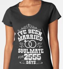 7th Wedding Anniversary Gift T-shirt. Couples Gifts Women's Premium T-Shirt