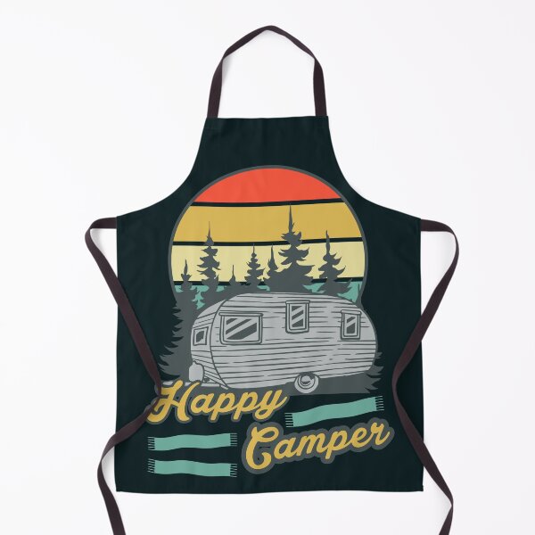 Aperçu de l'œuvre Camping-car heureux vintage créée et vendue par SidTastic .